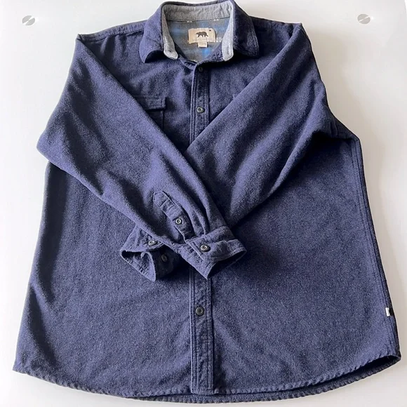 Dakota Grizzly Shirt Mens Large Blue Heavy Button Up Long Sleeve Outdoor Sz XXL - Picture 7 of 10